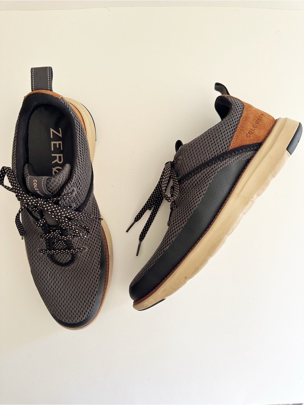Cole Haan Gray Fabric Upper Grand Atlantic sneakers